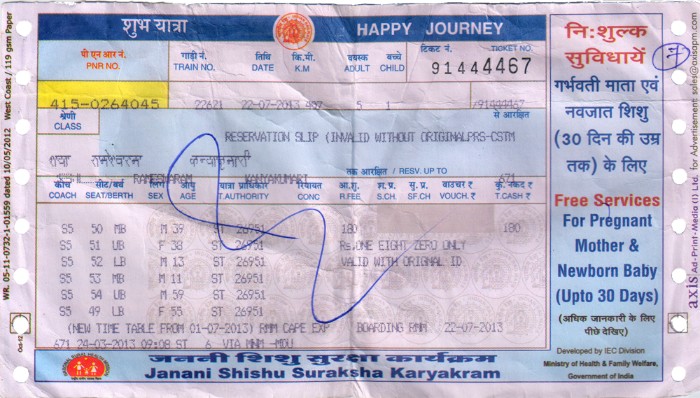indian railway ticket booking